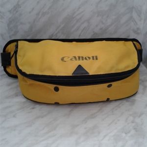 Yellow Canon Camera Bum-bag Waist Belt Fanny Pack Snappy Accessory Vintage